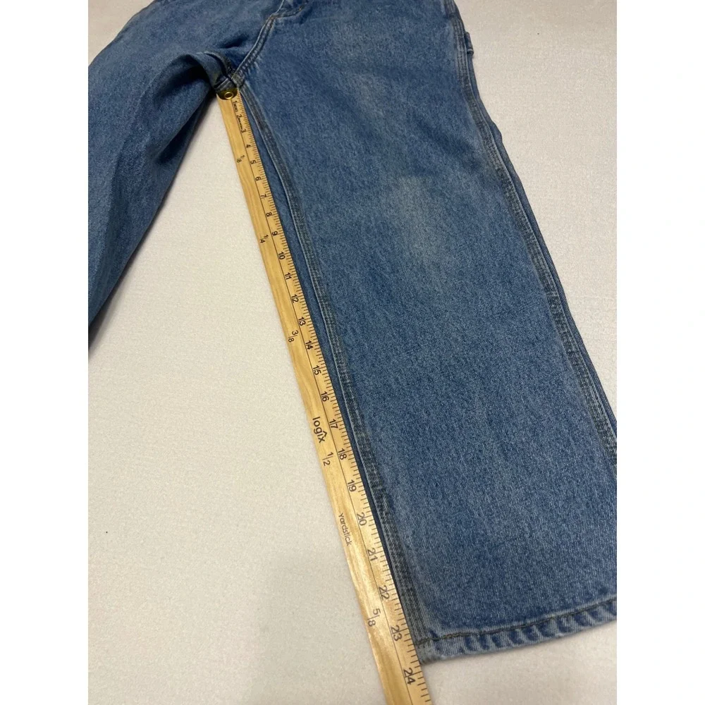 Vintage GUESS Girls Baggy Carpenter Jeans Y2K Wide Leg Denim Blue Size 10